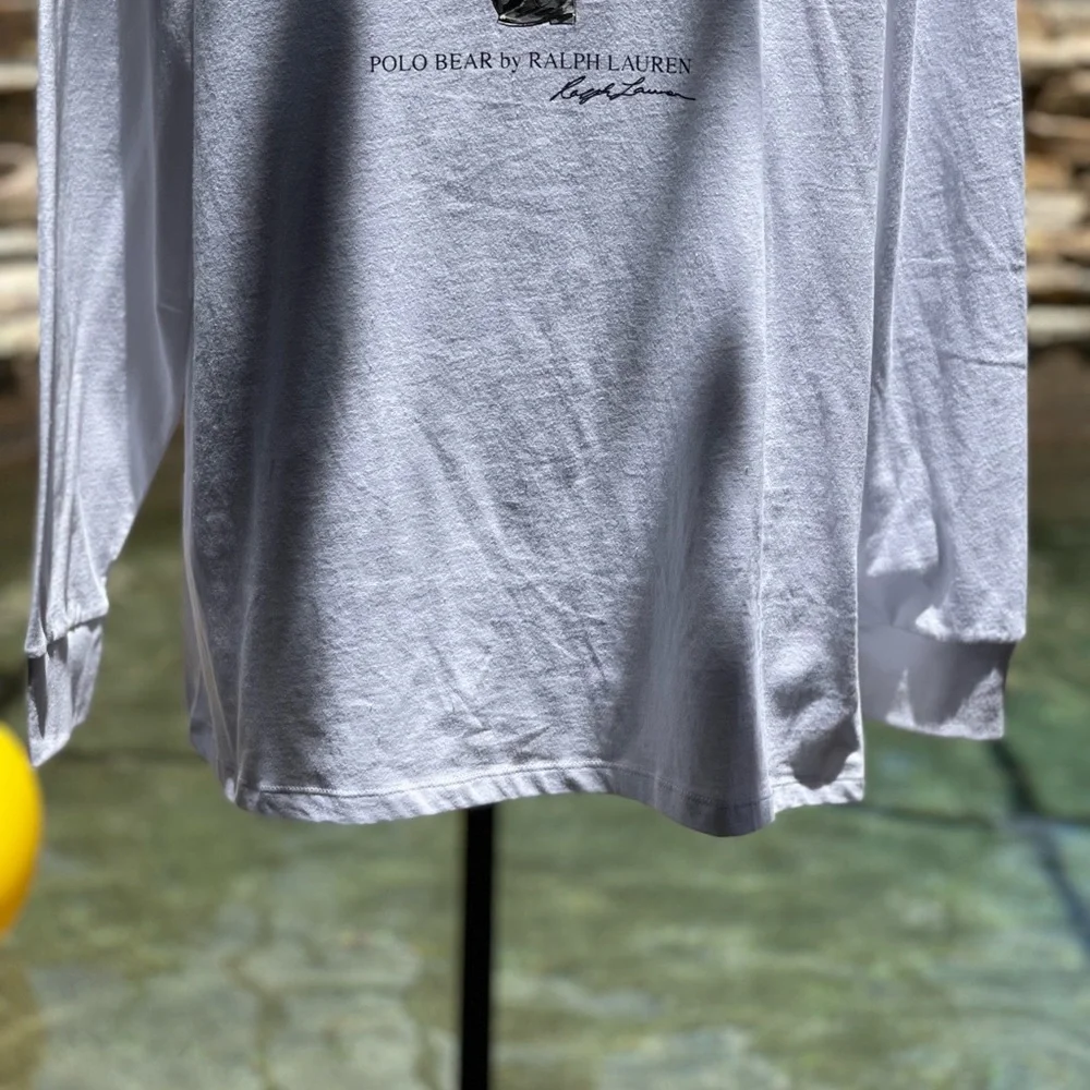 POLO BEAR BY RALPH LAUREN T-SHIRT HOODIE‎ WHITE